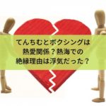 てんちむとボクシングは熱愛関係？熱海での絶縁理由は浮気だった？