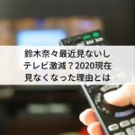 鈴木奈々最近見ないしテレビ激減？2020現在見なくなった理由とは