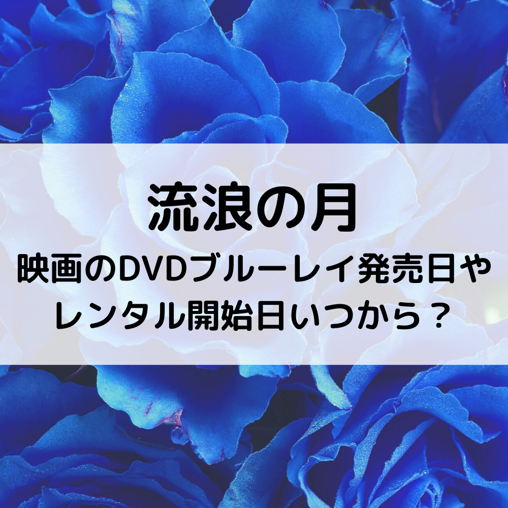 流浪の月映画のDVDブルーレイ発売日やレンタル開始日いつから？