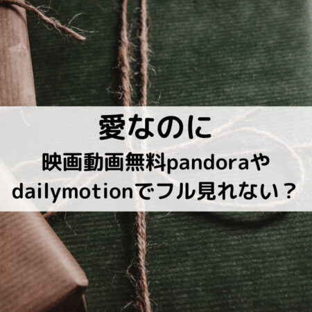 愛なのに映画動画無料pandoraやdailymotionでフル見れない ベルーチェ