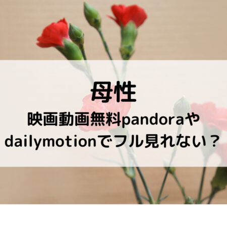 母性映画動画無料pandoraやdailymotionでフル見れない？