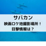 サバカン映画ロケ地撮影場所！目撃情報は？