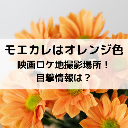 モエカレはオレンジ色映画ロケ地撮影場所！目撃情報は？
